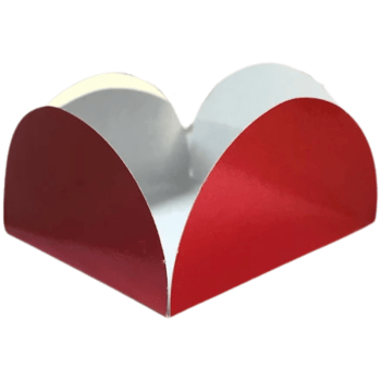 Forma para Doces Caixeta Vermelho Metalizado 7 cm c/ 25 unidades - Ultrafest