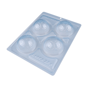 Forma Prática com Silicone Bombom Bolo de Futebol 65mm N10034 - Bwb