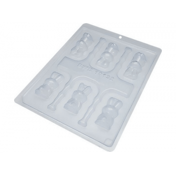 Forma Prática com Silicone Coelho Sentado Pequeno N10129 - Bwb