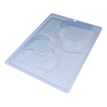 Forma Prática com Silicone Coraçã Porta Joia Mamãe  N10458 - Bwb