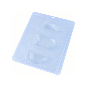 Forma Prática com Silicone Coração Fatias 350g N10644 - Bwb