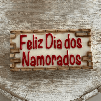 Forma Prática com Silicone Tablete Feliz Dia dos Namorados N10169 - Bwb  