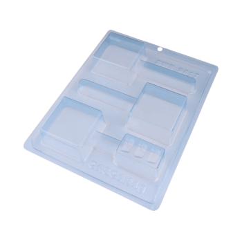 Forma Prática com Silicone Pirulito Pão de Mel Quadrado Medio N9817 - Bwb