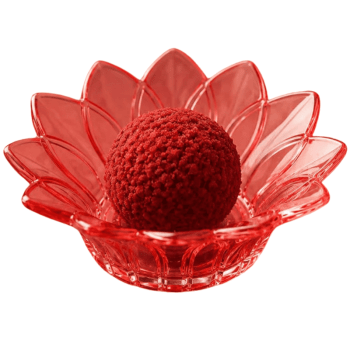 Forminha Flor de Lótus Vermelha Transparente c/ 30 unidades - Mirandinha