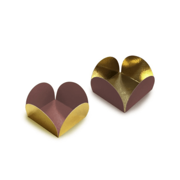 Forminha para Doces Caixeta Marrom Metalizada 3,5 cm c/ 50 unidades - Ultrafest 