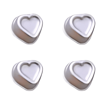 Kit Formas Coração Ballerine Mini c/ 4 Peças - Caparroz