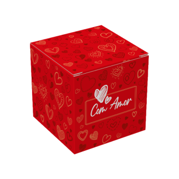 Caixa para Doce Com Amor - Ideia Embalagens