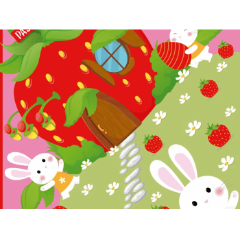 Saco Express Páscoa Coelho Morango 35x35 cm c/ 25 unidades - Cromus