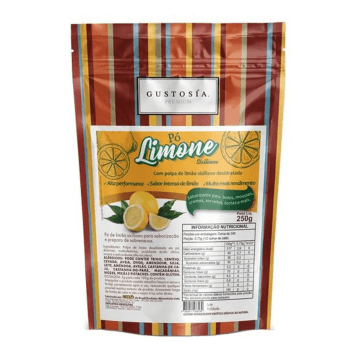 Limão Siciliano em Pó Limone  250g - Gustosía Premium