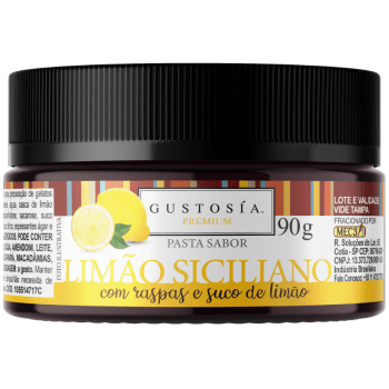 Pasta Saborizante Limão Siciliano 90g - Gustosía Premium 