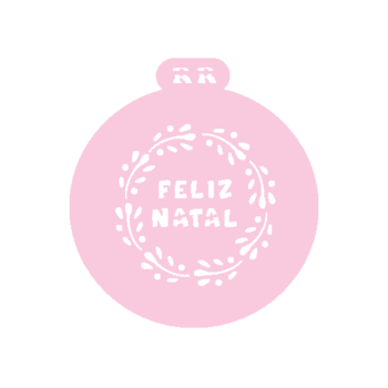 Stencil Feliz Natal - RR Cortadores 